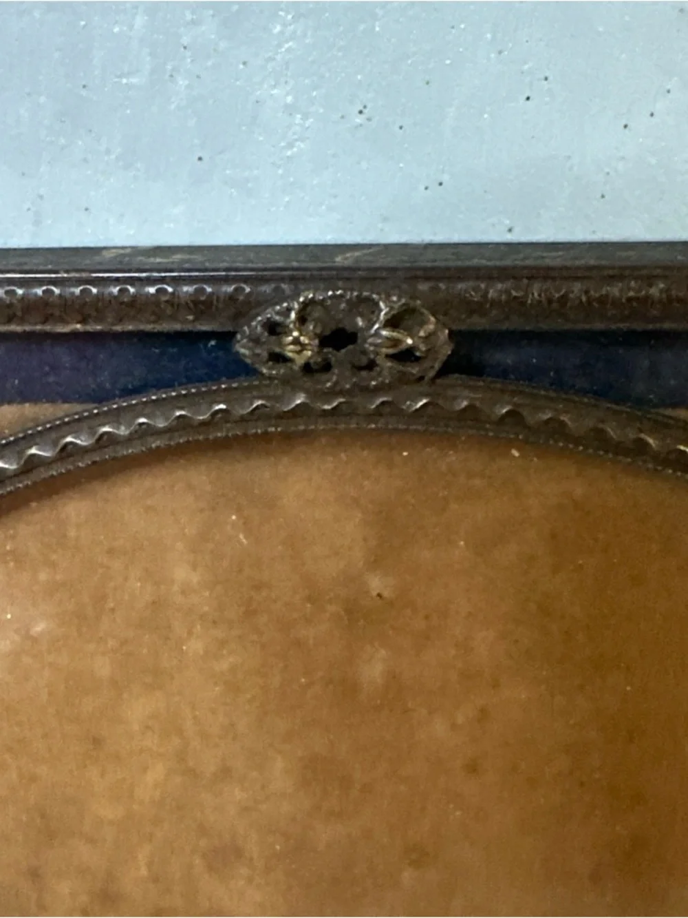 ANTIQUE BRONZE OVAL ORNATE PICTURE FRAME FITS 8X10